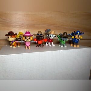 Paw Patrol cowboy hats western figures.  Very hard to find!